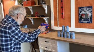 resident shooting targets with soft darts